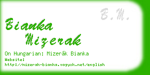 bianka mizerak business card